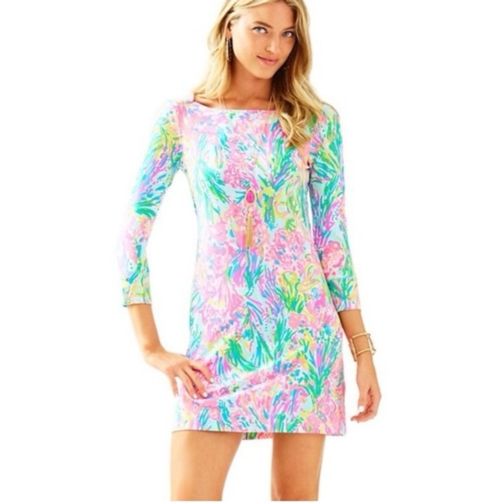 Sophie dress in fan sea pants
